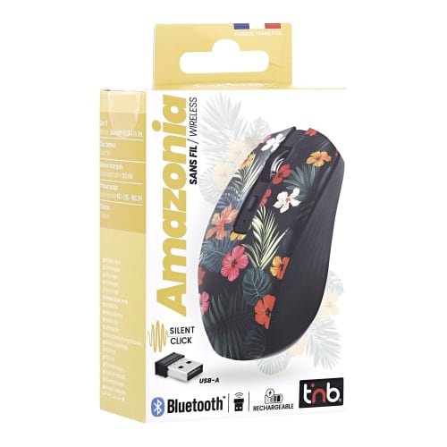 EAN 3303170117996 - T'nB MWXAMAZO ratón Ambidextro Bluetooth + USB Type-A 1600 DPI imagen 3