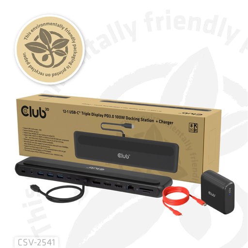 EAN 8719214473525 - CLUB3D CSV-2541 base para portátil y replicador de puertos Acoplamiento USB 3.2 Gen 1 (3.1 Gen 1) Type-C  imagen 2