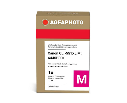 EAN 4250164835284 - AgfaPhoto APCCLI551XLM cartucho de tinta 1 pieza(s) Compatible Alto rendimiento (XL) Magenta imagen 2