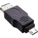 EAN 4043718090563 - InLine 31600 cambiador de género para cable USB 2.0 A female USB A Negro imagen 1