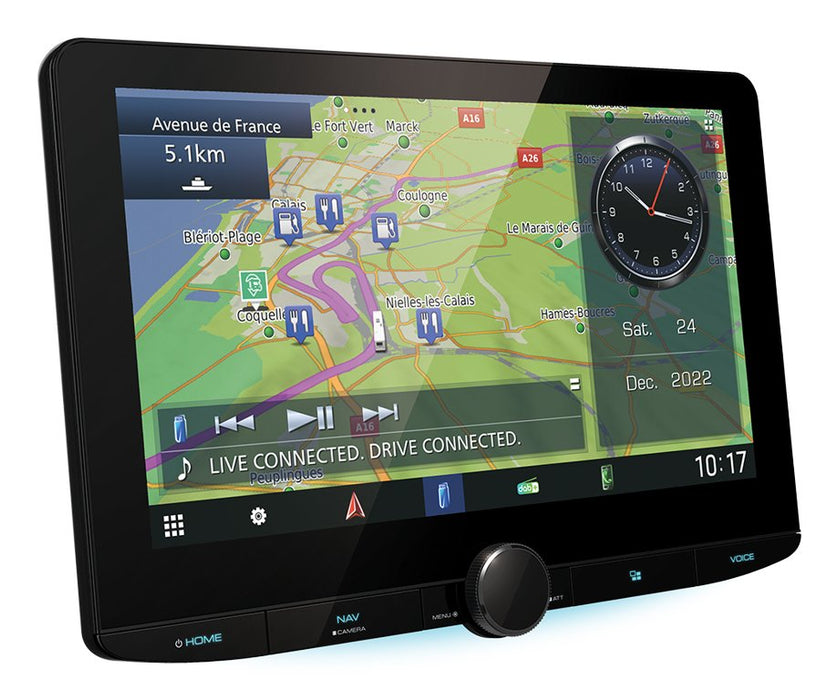 EAN 19048234827 - Kenwood Electronics DNR992RVS navegador De mano 25,6 cm (10.1") LED Pantalla táctil 3,25 kg Negro imagen 2