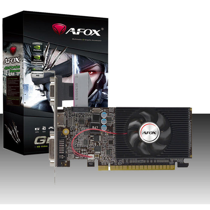 Afox Geforce Gt610 2gb Ddr3 Dvi Hdmi Vga Lp Fan V8