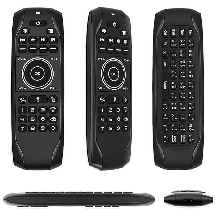 Air Mouse Y Mini Teclado G7v Pro Gyro Voz Retroiluminado