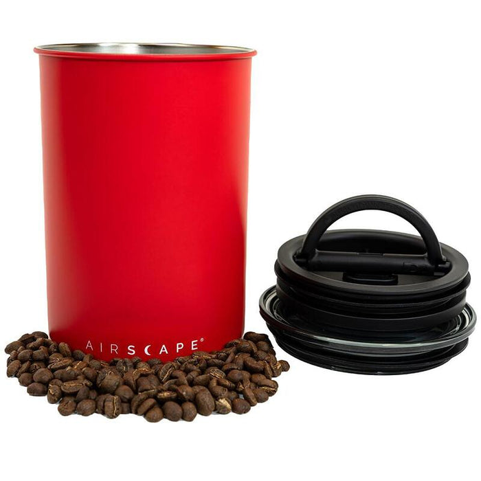 Airscape® Edelstahl-Aromabehälter Mittel, Signalrot Matt