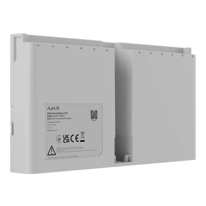 Ajax Bat-En54-72-Fire-Wh Ajax En54 Internal Battery (72h). Para Fire Hub Y Fire Rex. Color Blanco