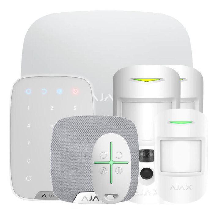 Ajax Hub2kit2g-Mp-Phod-Sc-Wh Kit Ajax Blanco. Hub2 + 2motioncamphod + Motionprotect + Spacecontrol + Keypad + Homesiren
