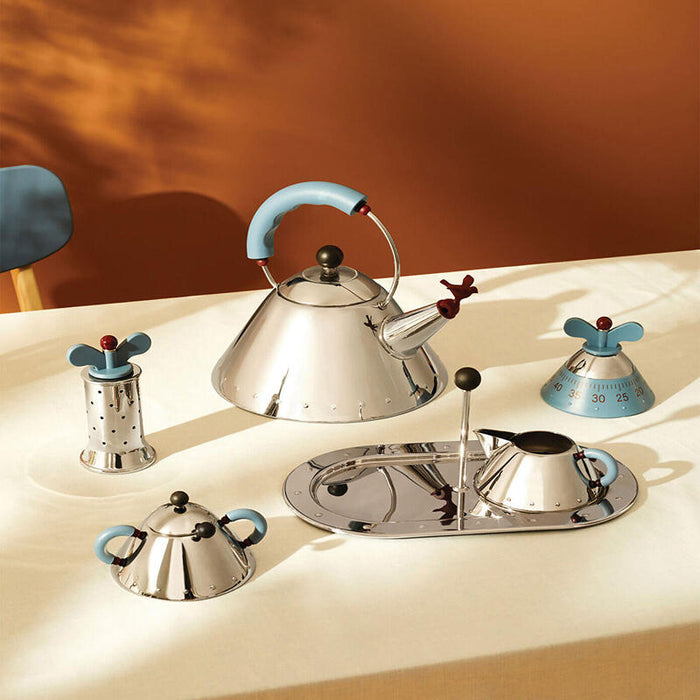 Alessi B 9098 Salt/Pepper Mill With Polyamide Wings Black In 18/10 Stainless Steel Mirror Polished