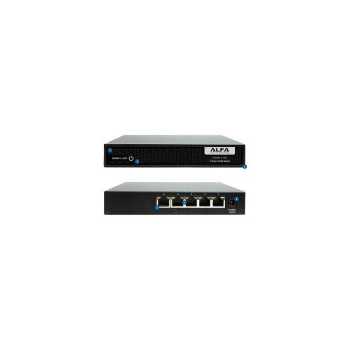 Alfa Network Ags05-2.5gl /Eu 5 Port 2.5g Switch Support Loop
