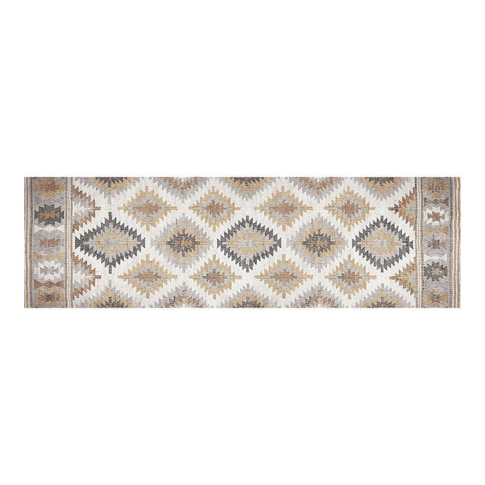 Alfombra Vinílica Estampada Kilim Grises 60 X 200 Cm