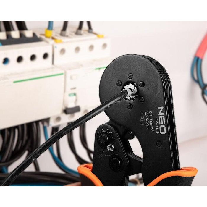 Alicates De Crimpado Para Terminales Tubulares Neo Tools, 6 Mordazas, Rango 0,116 Mm²