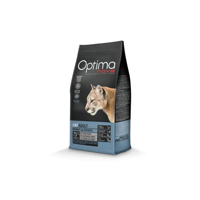 Alimento Seco Para Gatos  Optimanova Cat Adult Conejo Y Patatas  2kg