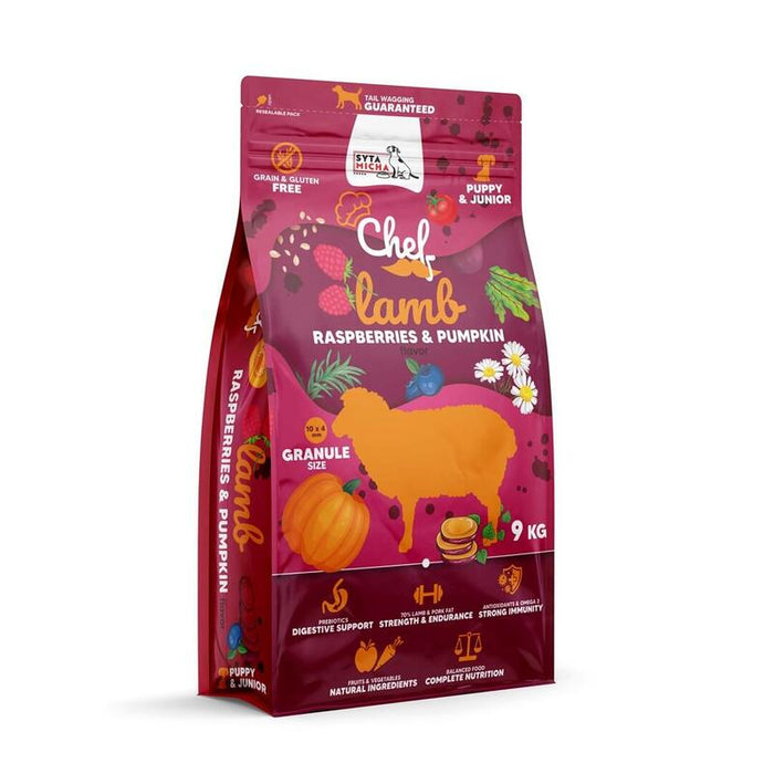 Alimento Seco Para Perros  Syta Micha Chef Puppy Lamb, Raspberries And Pumpkin  9kg