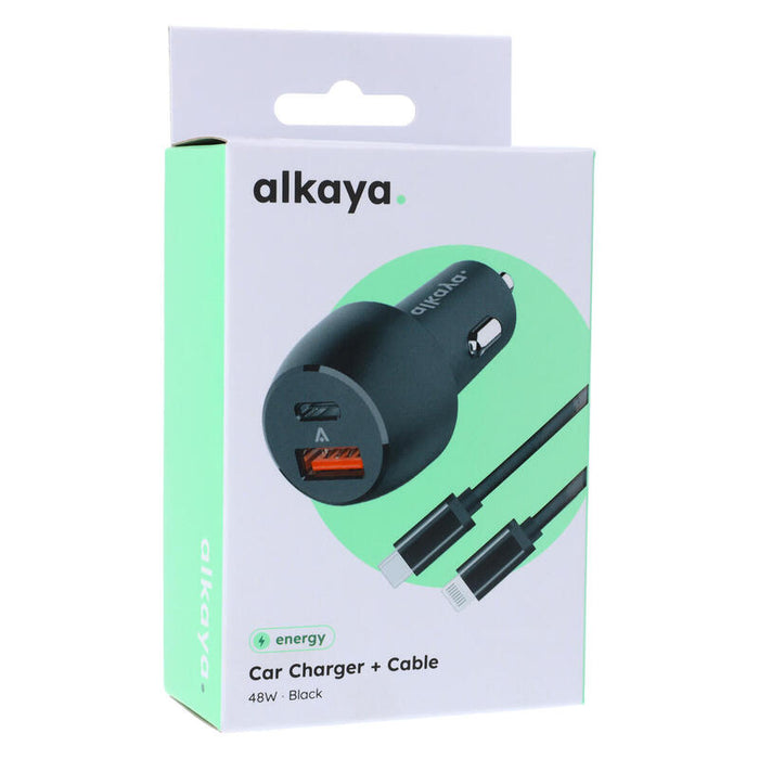 Alkaya Fast Speed Set Cargador De Coche Para Zigarettenanzünder 48w Negro