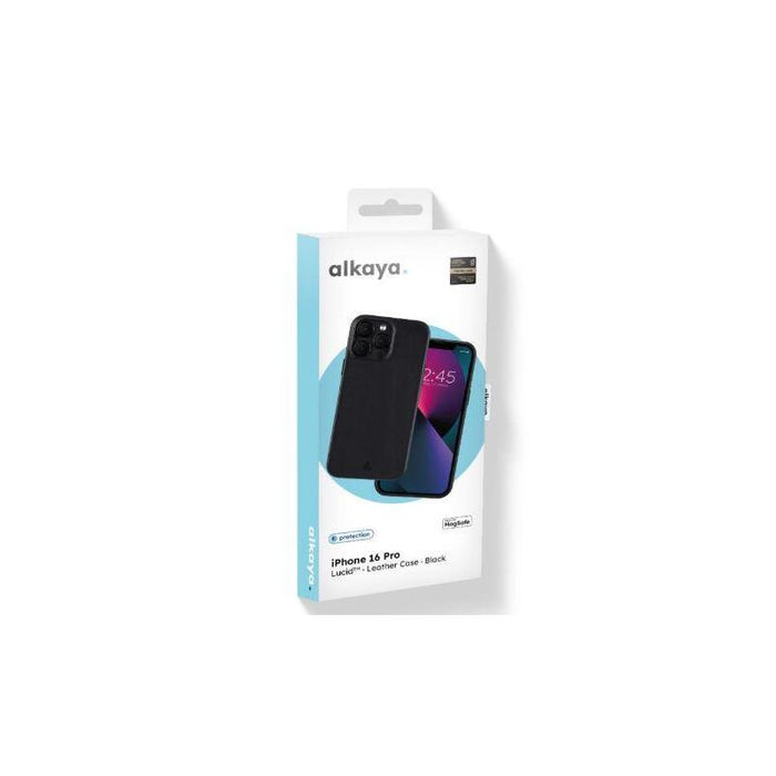 Alkaya Lucid Magsafe Schutzhülle Intelligentes Cuero Iphone 16 Pro, Negro