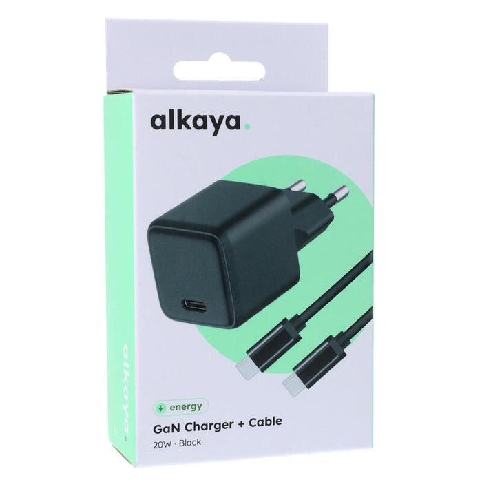 Alkaya Nexus Speed Flex Charger Set Gan Technologie 20w Negro