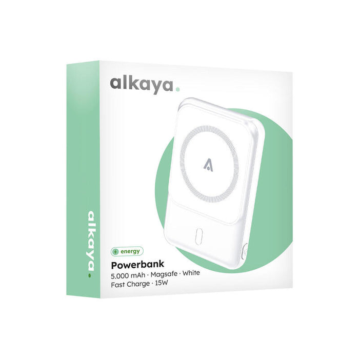 Alkaya Thor Magsafe 5.000 Mah Powerbank Slim Blanco