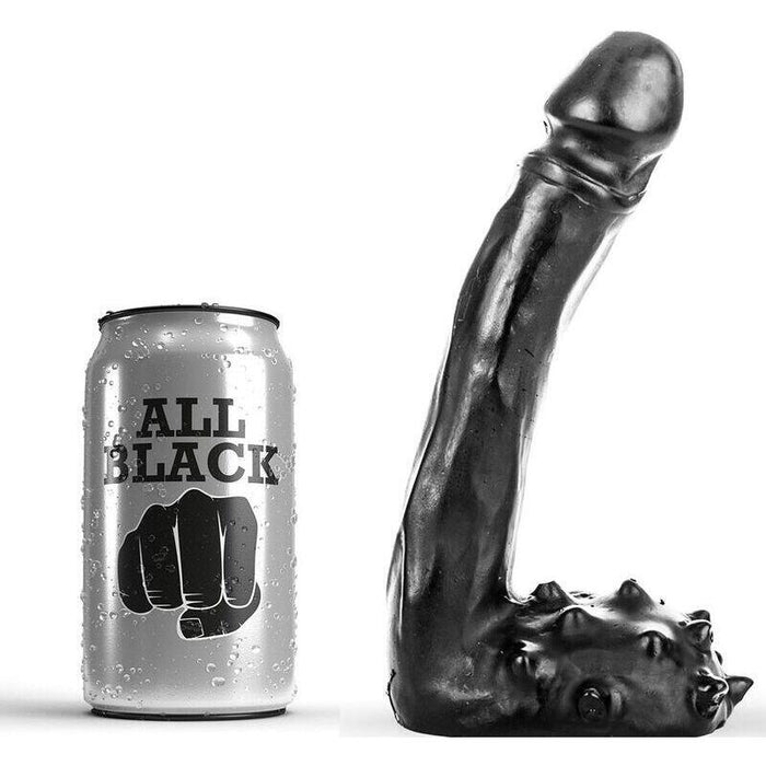 All Black  Dildo Realistico 19 Cm