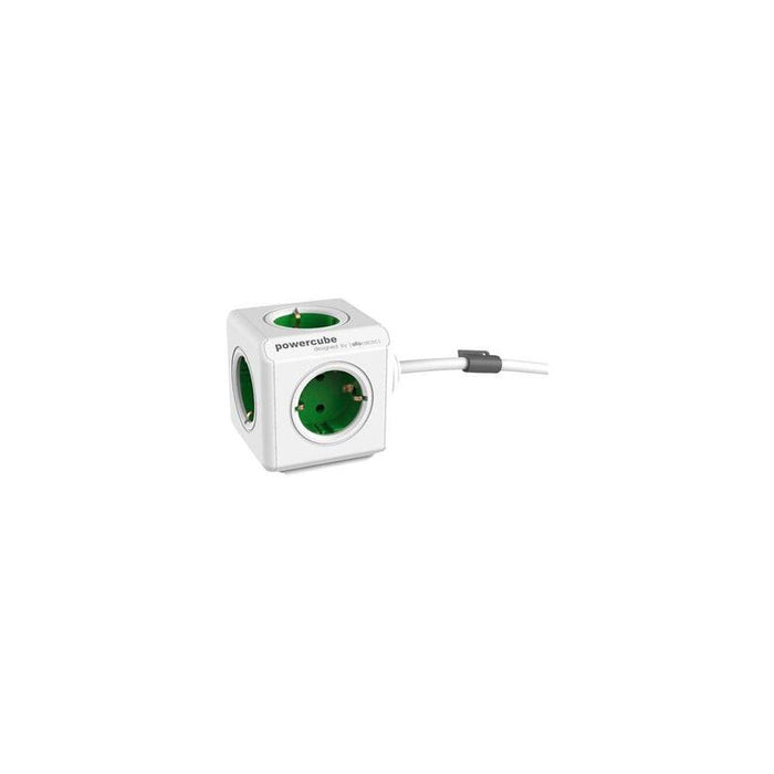 Allocacoc Powercube Extended Unidad De Distribución De Potencia Ca 220-240 V Conectores De Salida: 5 (Cee 7/4) 1.5 M Cable Alemania Verde Kelly
