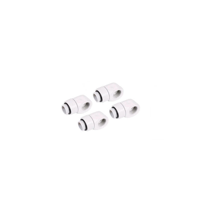Alphacool Eiszapfen L-Verbinder Drehbar G1/4 Ag Auf G1/4 Ig - 4 Mück Blanco