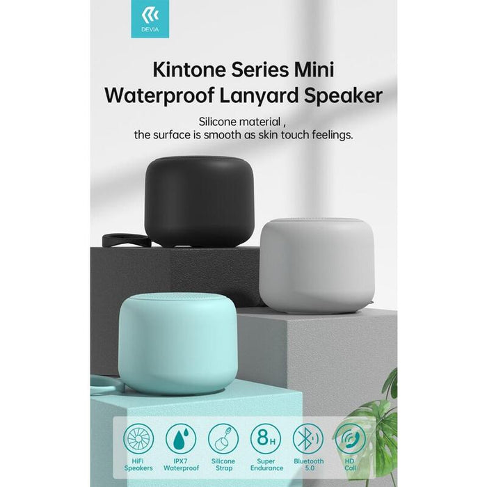 Altavoz Bluetooth 5.0 5w En Silicona Waterproof Grey