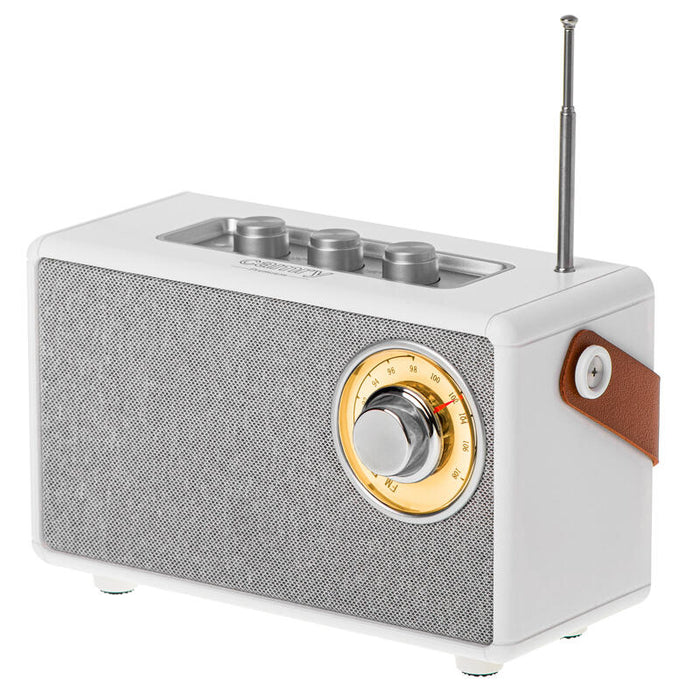 Altavoz Bluetooth Con Radio Camry Cr 1902 W, Blanco