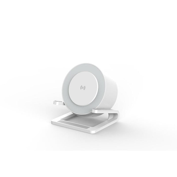 Altavoz De Escritorio Bluetooth 5w + Station De Recharge Induction 15w + Lampe De Nuit + Effets Lumineux - Devia