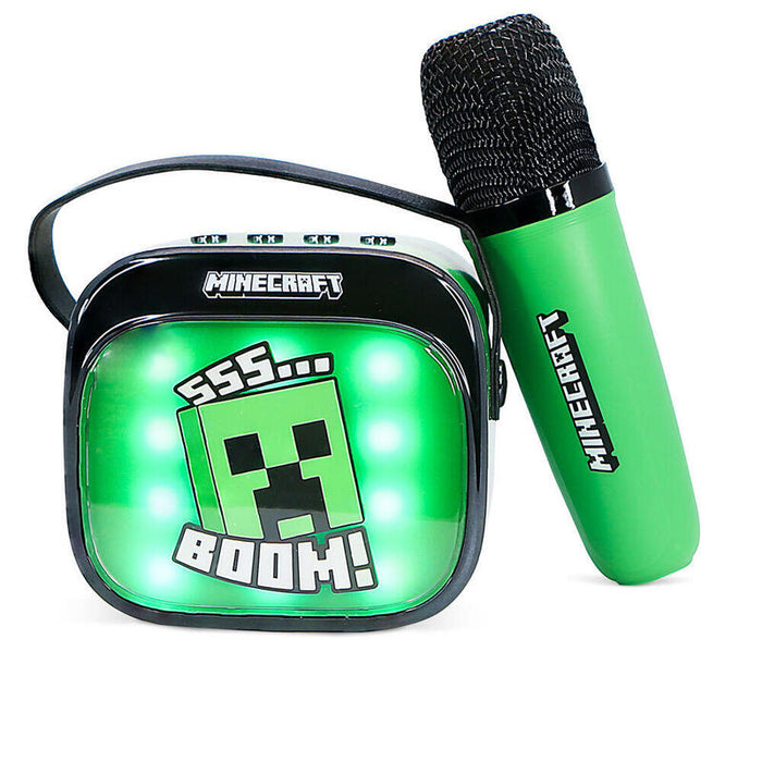 Altavoz Y Micro Karaoke Led Minecraft