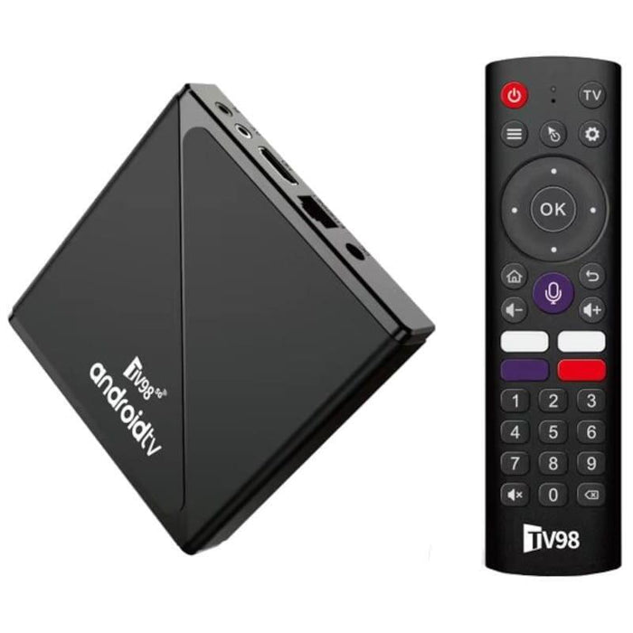 Android Tv  Tv98 Atv Pro 8k H313 1gb/8gb Wifi Dual Android 14 Negro