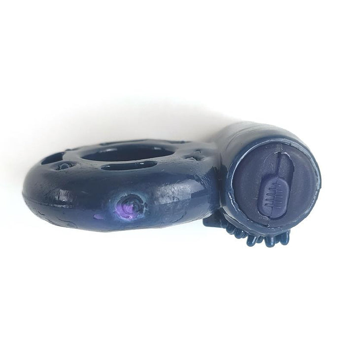 Anillo Para El Pene Con Vibración Azul