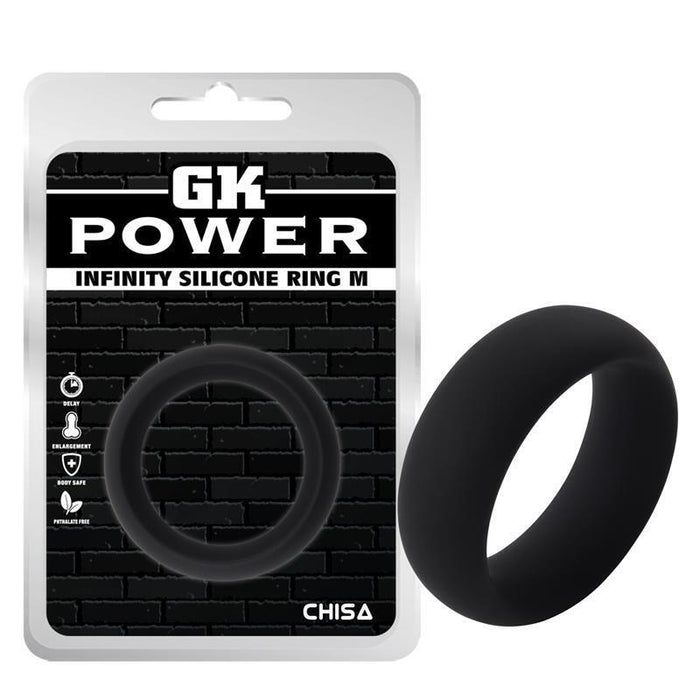 Anillo Para El Pene Infinity Silicona M Negro