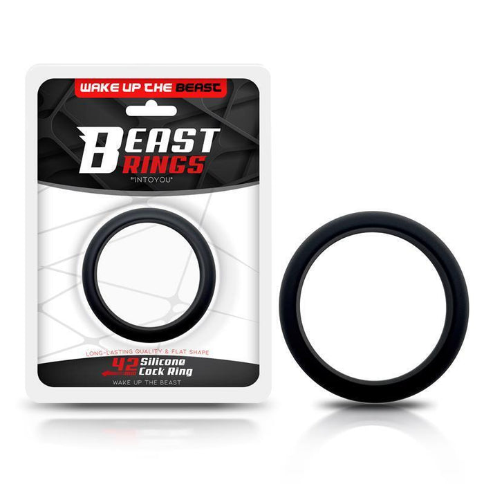 Anillo Para El Pene Silicona Sólida 4.2 Cm Negro