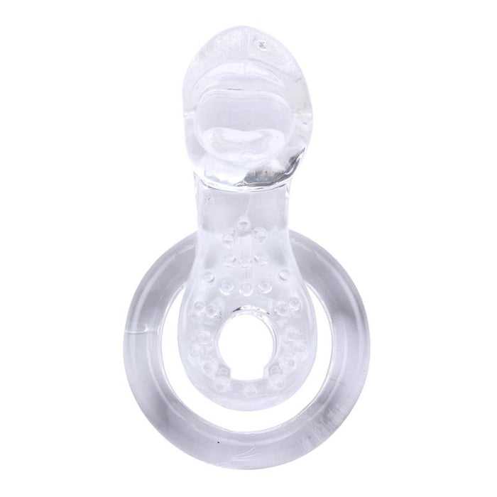 Anillo Vibrador Para El Pene The Tongue Transparente