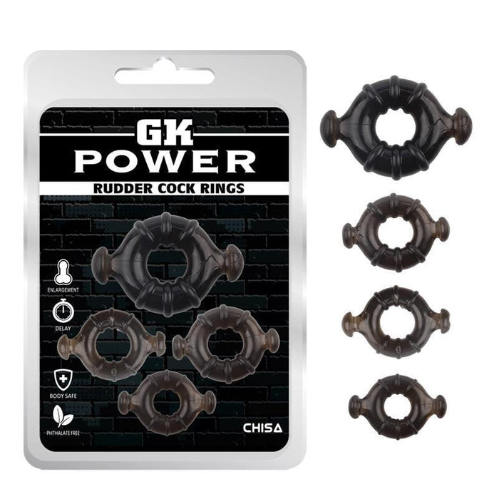 Anillos Para El Pene Rudder Negro