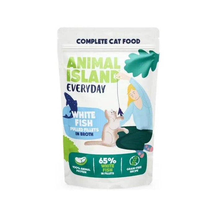 Animal Island Blanco Ryba Szarpane Fileciki W Rosole Para Gato 85g