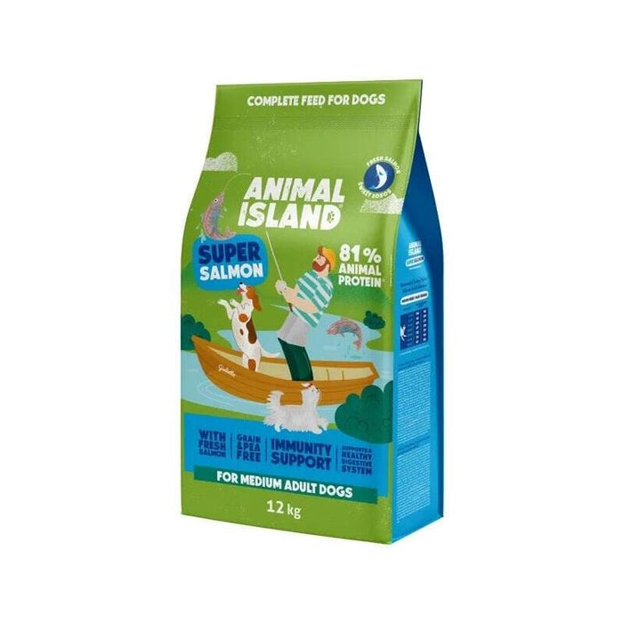Animal Island Losos Premium Karma Sucha Para Perro 12kg