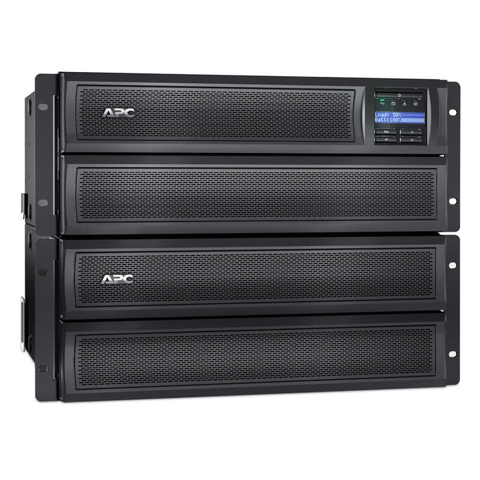 Apc Smart-Ups X 3000 Rack/Tower Lcd Ups (Montaje En Rack / Externo) Ca 230 V 2700 Vatios 3000 Va Ethernet 10/100 Rs-232 Usb Conectores De Salida: 12 4u Negro Con Apc Ups Network Management Card Ap9631 Extensión De Garantía Disponible W