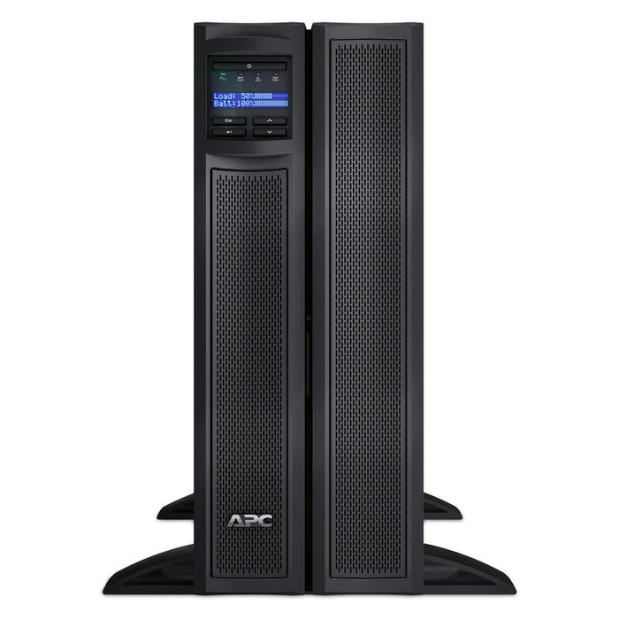 Apc Smart-Ups X 3000 Rack/Tower Lcd Ups (Montaje En Rack / Externo) Ca 230 V 2700 Vatios 3000 Va Ethernet 10/100 Rs-232 Usb Conectores De Salida: 12 4u Negro Con Apc Ups Network Management Card Ap9631 Extensión De Garantía Disponible W