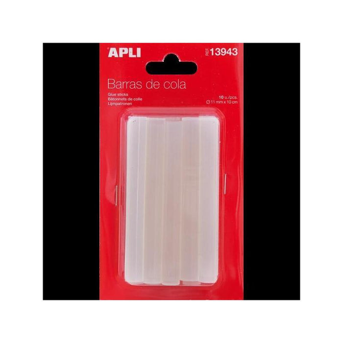 Apli Barras Adhesivas Para Pistola De Silicona Caliente Ø11mm X 10cm 10u