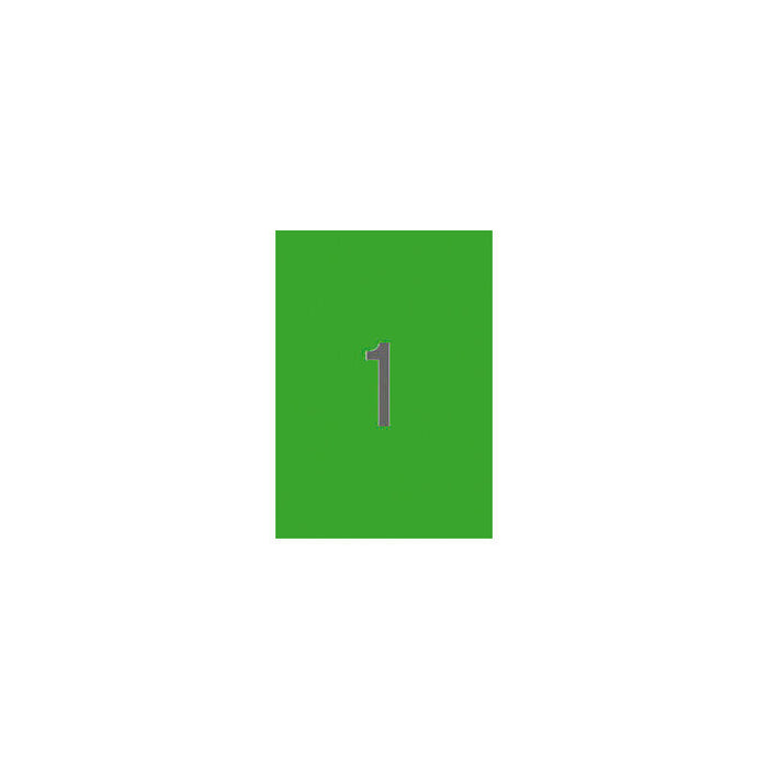 Apli Etiquetas Verdes Permanentes 210.0 X 297.0mm 20 Hojas