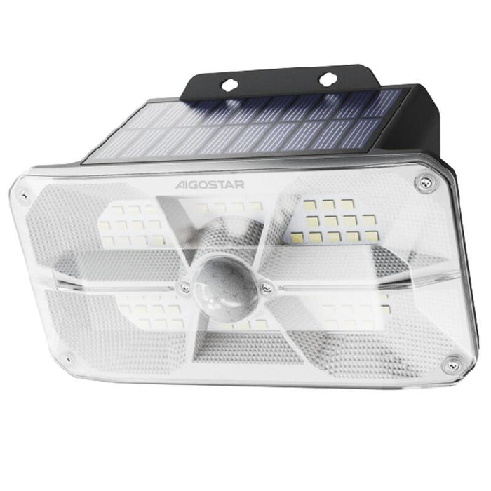 Aplique Solar Led 5600k Sensor Movimiento Negro Aigostar