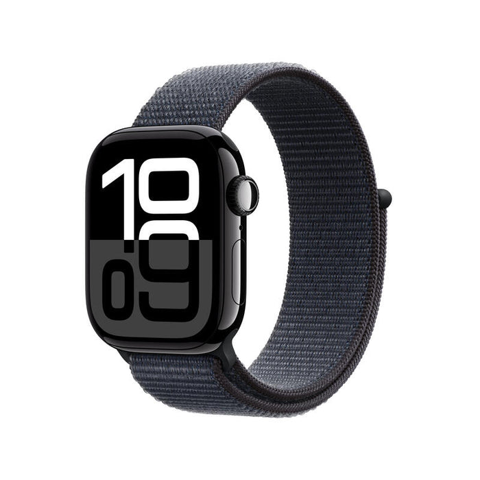 Apple Apple Watch Series 10 Gps 42mm Jet Black Aluminium Case With Ink Sport Loop