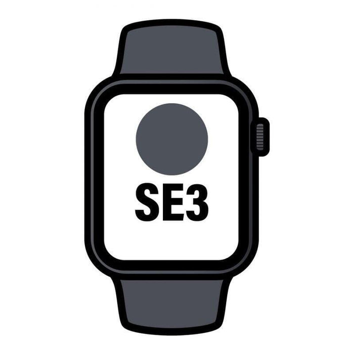 Apple Watch Se3 Gps Cellular 40mm Caja De Aluminio Medianoche Correa Deportiva Medianoche M L