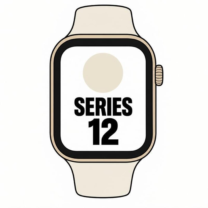 Apple Watch Series 12 Gps 46mm Dorado Claro Correa Deportiva Arena (S M)