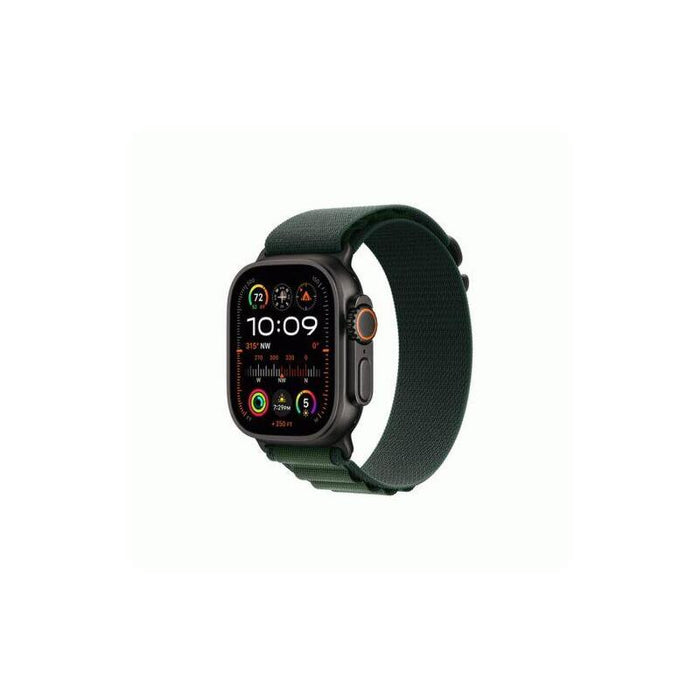 Apple Watch Ultra 2 Gps + Cellular 49mm Titanium Black Case With Dark Green Alpine Loop Large Eu Mx4t3