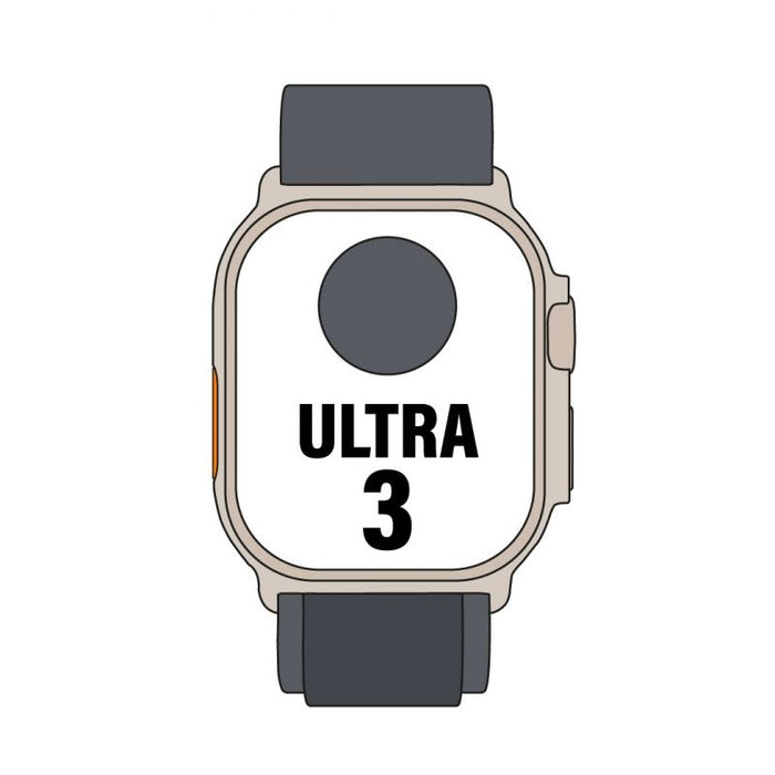 Apple Watch Ultra 3 Gps Cellular 49mm Caja Titanio Negro Correa Loop Alpine Negra S