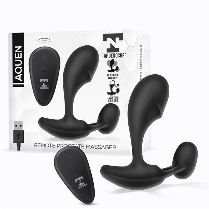 Aquen Estimulador Prostático Y Perineo Control Remoto Silicona Líquida Usb Magnético