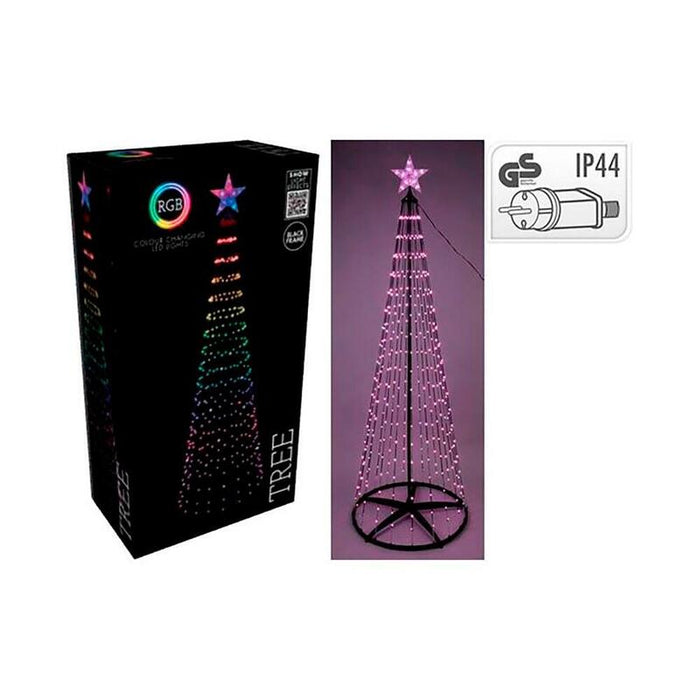 Árbol De Navidad 550 Led Rgb Negro Exterior 300 Cm