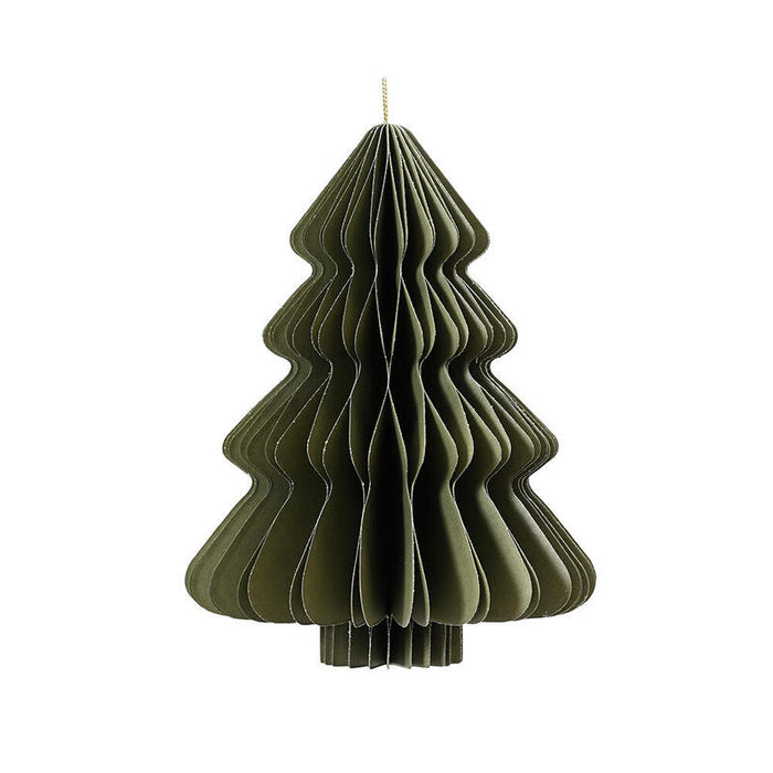 Árbol De Papel Verde Ø30 X 40 Cm