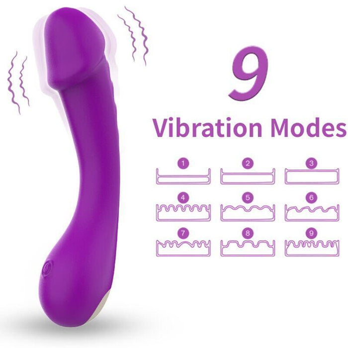 Armony - Dildo Vibrador Punto G Silicona Violeta