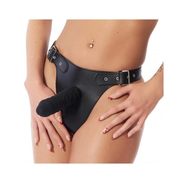 Arnés Ajustable Con Dildo De Silicona De 17 Cm